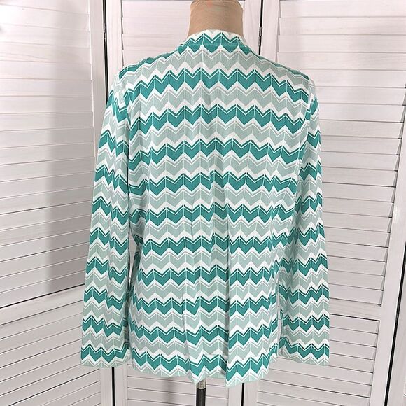 Lands' End Cardigan Large 14/16 Surf Green NWOT * - Picture 11 of 14